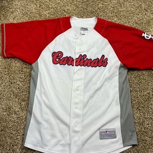 MLB Genuine Large St Louis Cardinals Matt Holliday 7 Button Up Baseball Jersey